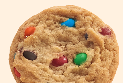 Bite-size mini cookies Bite-size mini cookies with colorful candy pieces