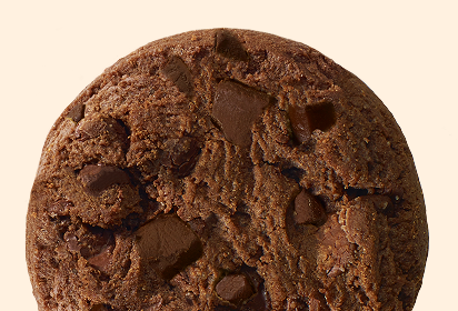 pecan chocolate chunk cookie Close-up of a pecan chocolate chunk cookie