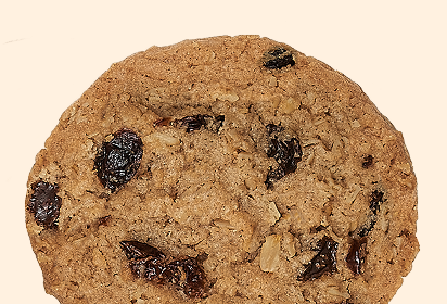 Oatmeal cranberry orange cookie Close up of a Oatmeal cranberry orange cookie