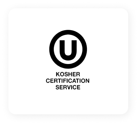 Kosher Certification Service logo with black circular U symbol