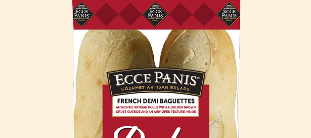 Two french demi baguettes Two french demi baguettes Ecce Panis: authentic artisan rolls with a golden crust