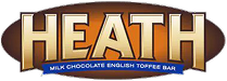 Heath milk chocolate toffee bar brand logo