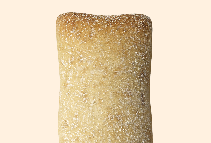 classic ciabatta roll Close-up of a classic ciabatta roll - par baked bread